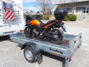 Piattaforma ribaltabile 2,60 m, con freno, 1000 kg BRENDERUP