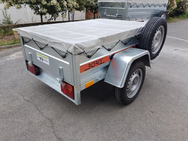 Nuovo rimorchio per bagagli Boro Niewiadow BO717, peso lordo 750 kg