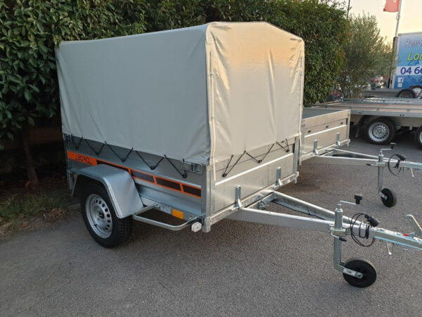 Nuovo rimorchio per bagagli Boro Niewiadow BO717, peso lordo 750 kg