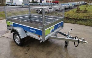 Rimorchio Cadiz 205x132x39 + estensioni in rete da 50 cm, nuovo, con 2 anni di garanzia