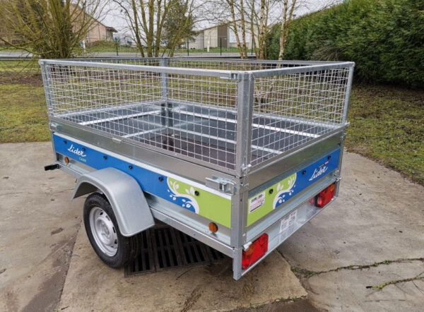 Rimorchio Cadiz 205x132x39 + estensioni in rete da 50 cm, nuovo, con 2 anni di garanzia