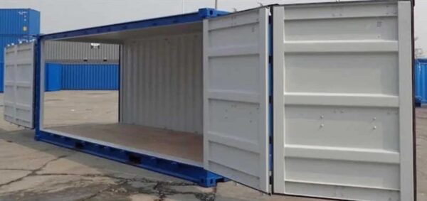 VVV1.jpg Container per spedizioni high cube da 20 piedi con lati aperti