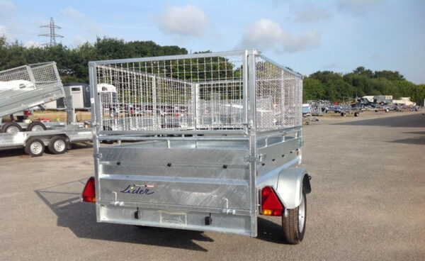 Rimorchio Lider per carichi pesanti con 4 freni – peso lordo del veicolo 750 kg – 200 x 134 cm – 1 asse