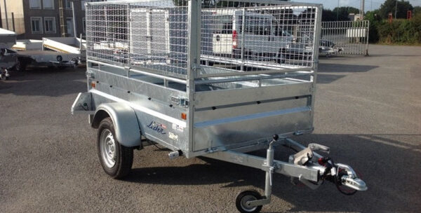 Rimorchio Lider per carichi pesanti con 4 freni – peso lordo del veicolo 750 kg – 200 x 134 cm – 1 asse