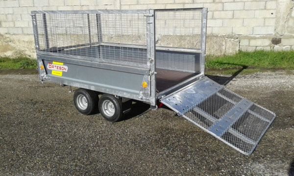 Rimorchio Bateson a 2 assi Ptac 750 kg