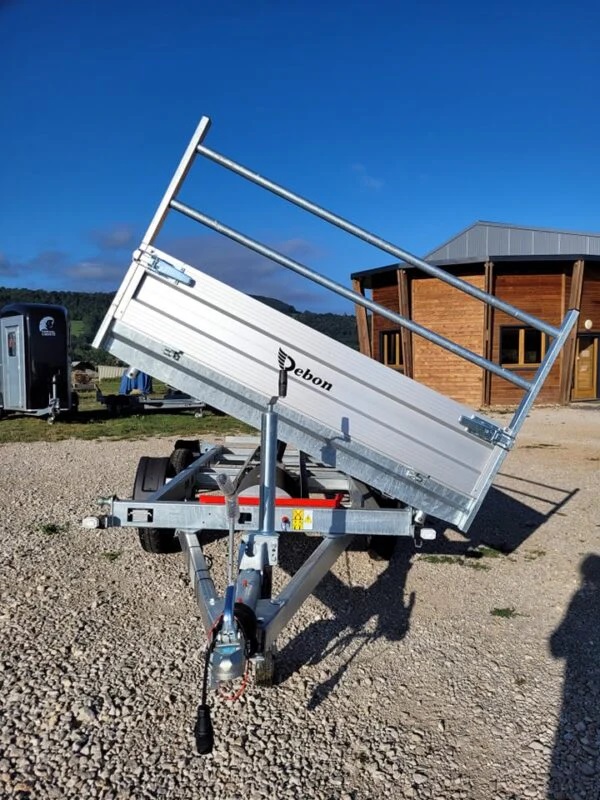 Rimorchio ribaltabile idraulico TRIBENNE PW2.3 Debon, 2 assi